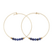 &Livy Blue Sodalite Hyevibe Gemstone Hoop Earrings - The Cottage