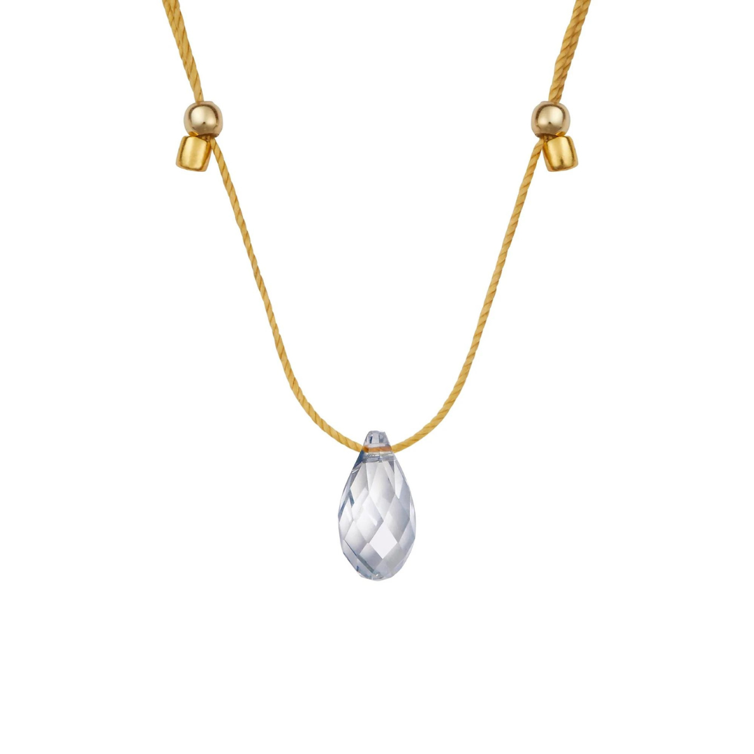 &Livy Blue Shade Hyevibe Crystal Necklace - The Cottage