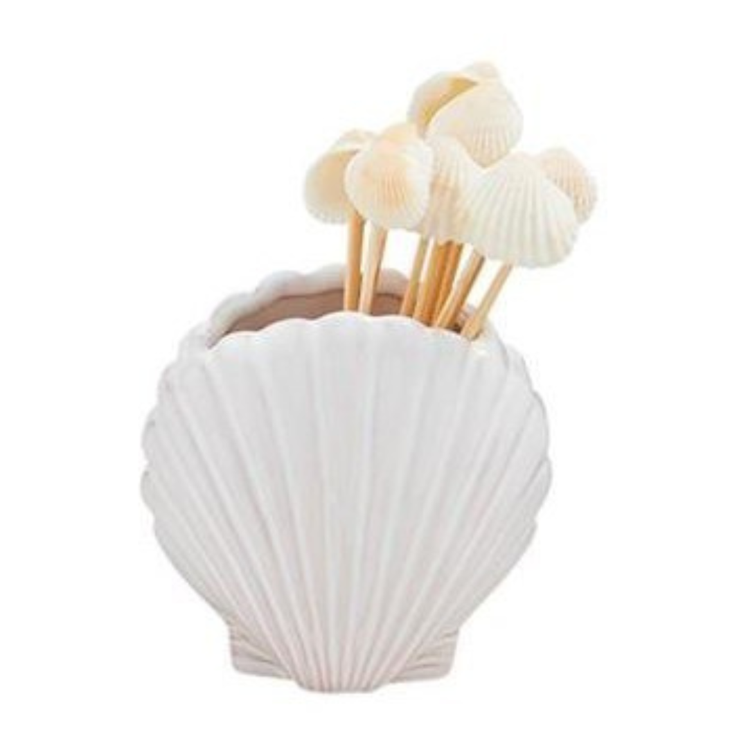 Mud Pie Shell Toothpick Caddy