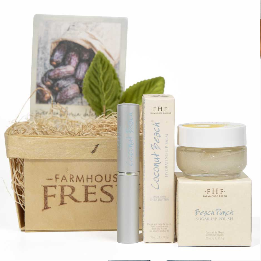 Farmhouse Fresh Beach Lip Gift Basket - The Cottage