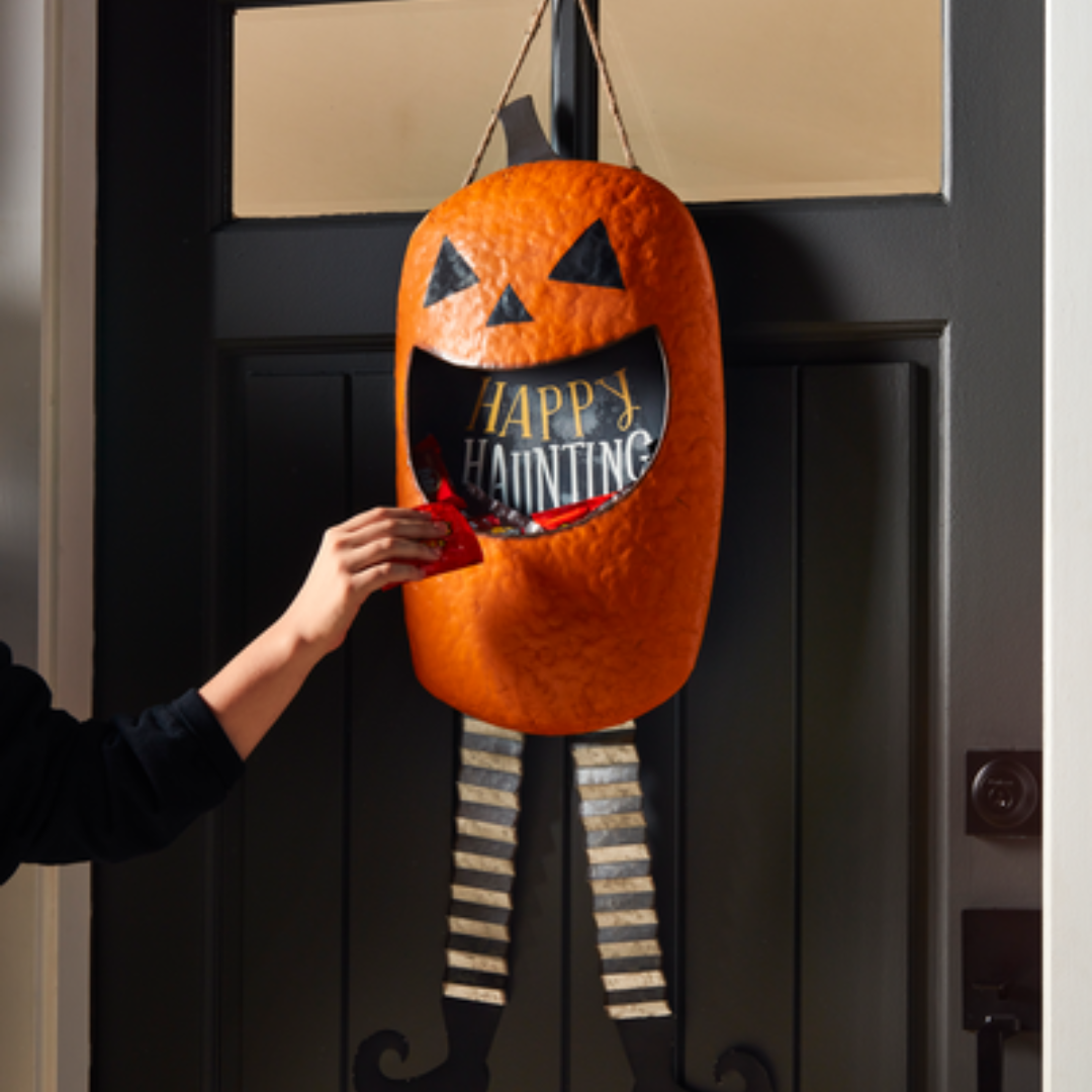 Mud Pie Jack-o-Lantern Candy Door Hanger