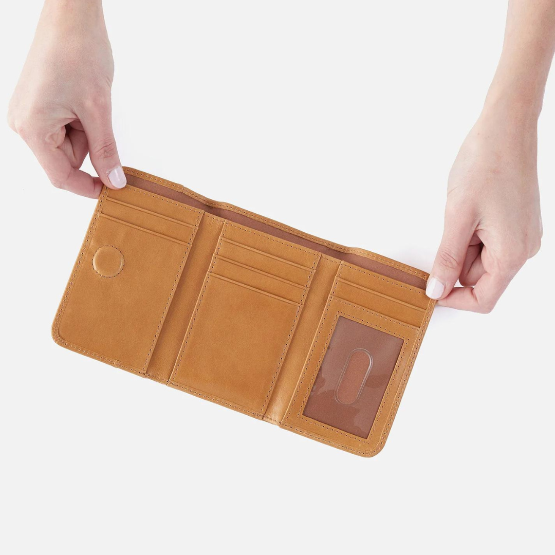 Hobo Jill Trifold Wallet Polished Leather - The Cottage