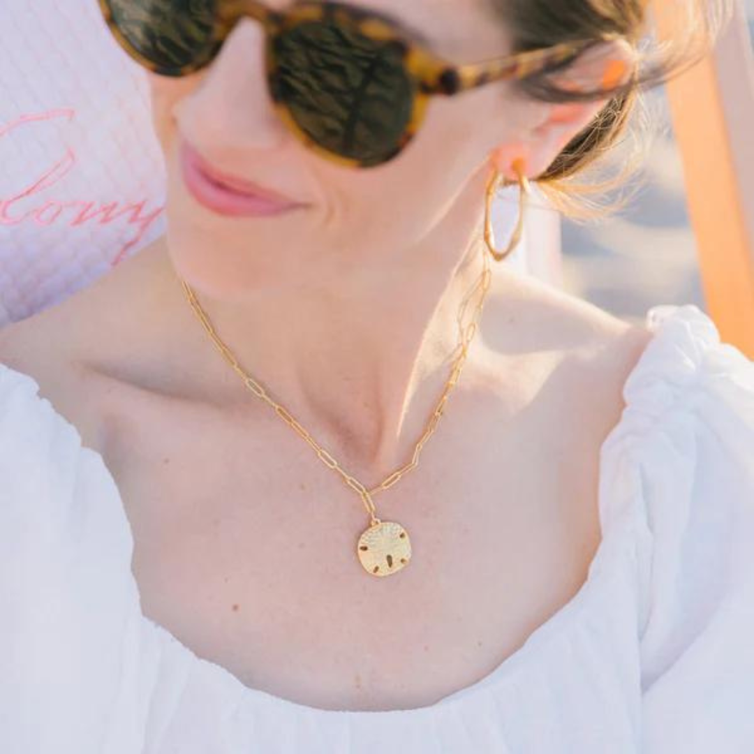 Susan Shaw Sand Dollar Necklace