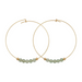 &Livy Green Aventurine Hyevibe Gemstone Hoop Earrings - The Cottage