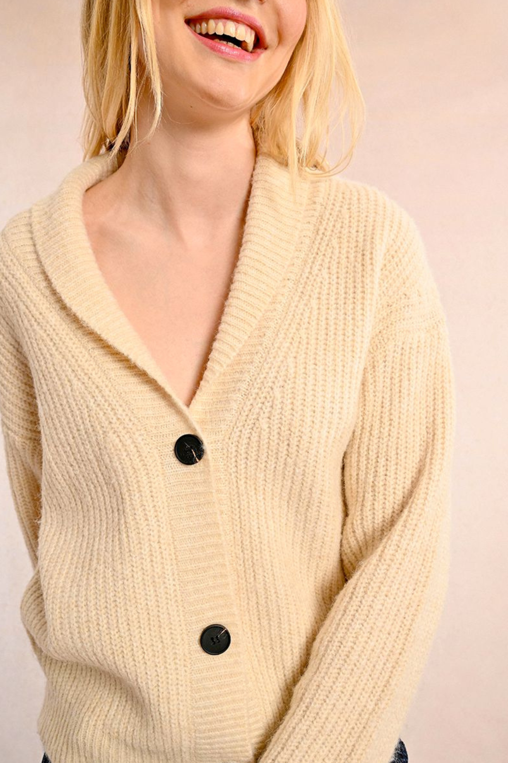 Molly Bracken Knitted Cardigan - Cream