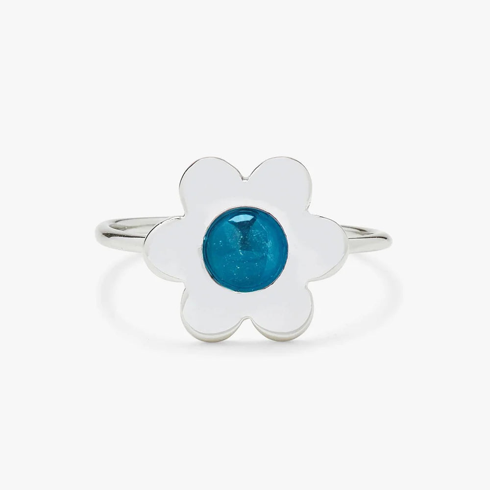 Pura Vida Mood Flower Ring - Silver - The Cottage