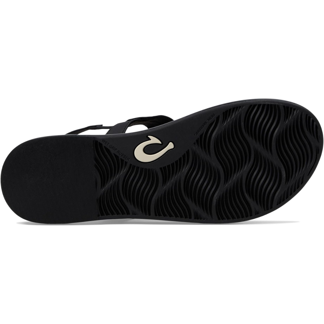 Olukai La'i T-Bar Sandals - Black