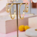 Kendra Scott Jada Small Hoops - White Crystal - The Cottage