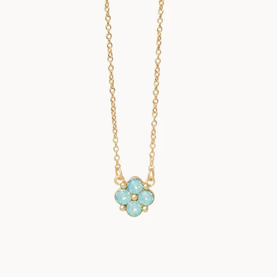 Spartina Sea La Vie Blessed Seafoam Clover Necklace - The Cottage