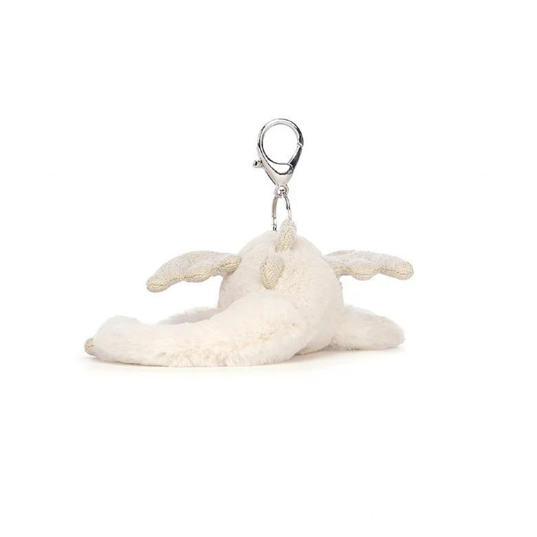 Jellycat Snow Dragon Bag Charm - The Cottage