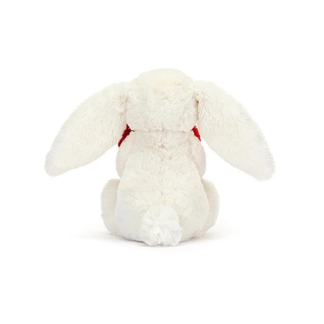 Jellycat Bashful Little Red Love Heart Bunny - The Cottage