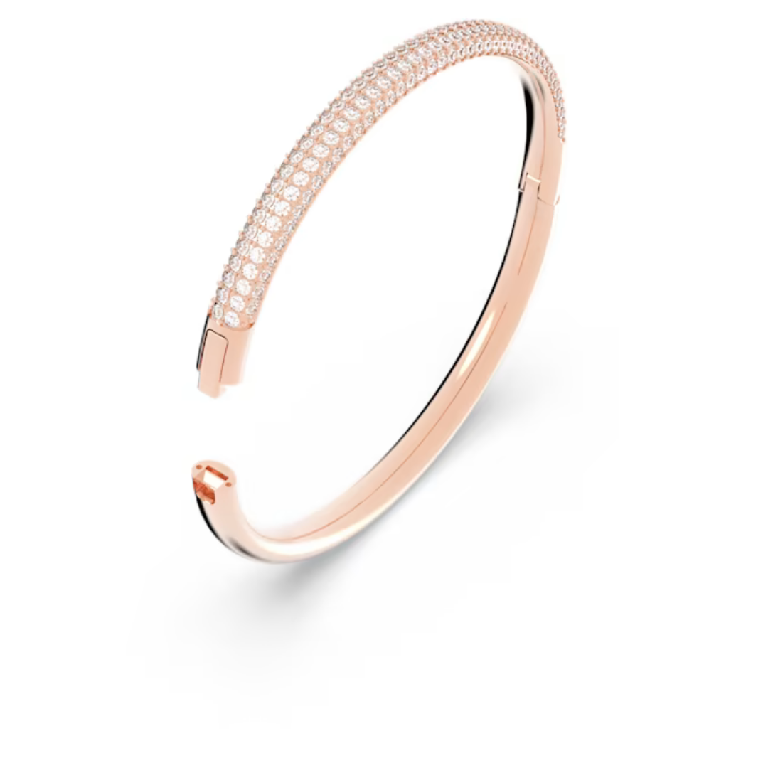 Swarovski Stone Bangle - Rose Gold - The Cottage