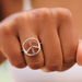 Pura Vida Peace Sign Ring - Silver - The Cottage