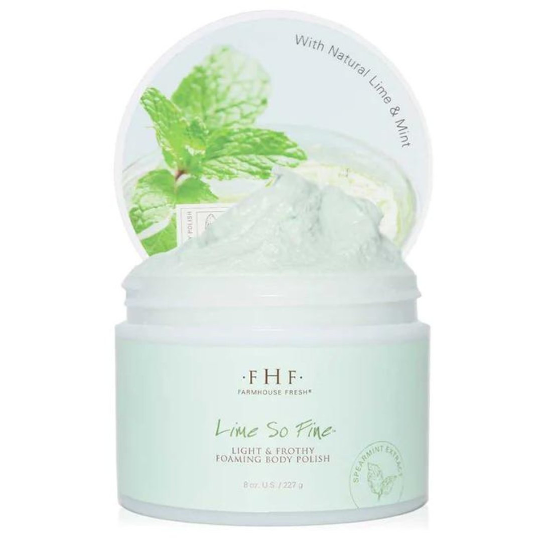 Farmhouse Fresh Lime So Fine Foaming Body Polish - The Cottage