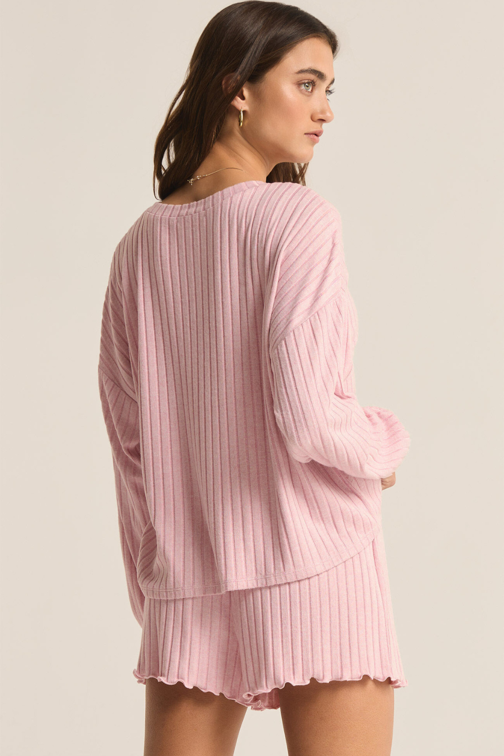 Z Supply Daydream Rib Longsleeve Top