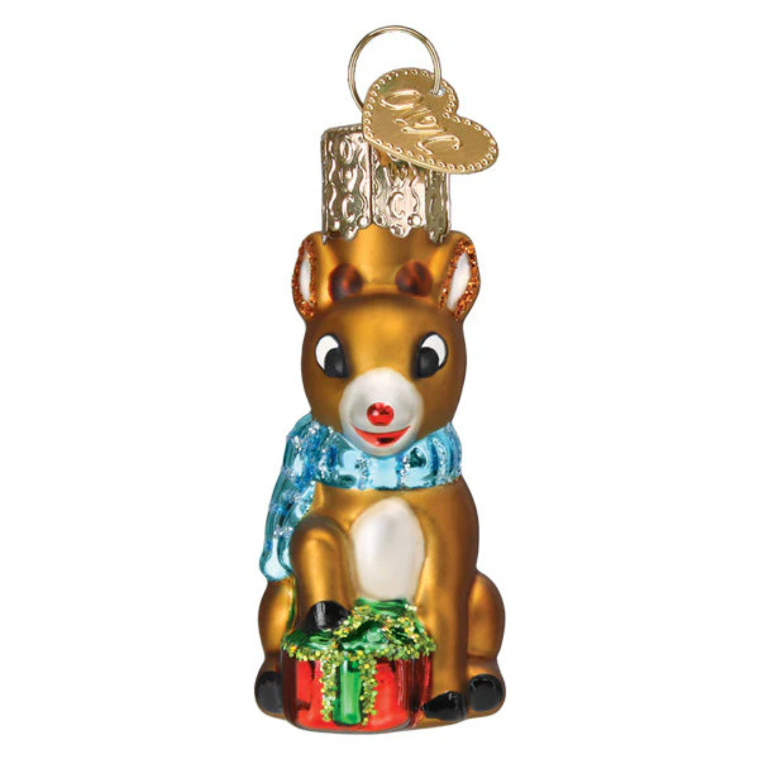 Old World Christmas Mini Rudolph the Red Nose Reindeer Ornament