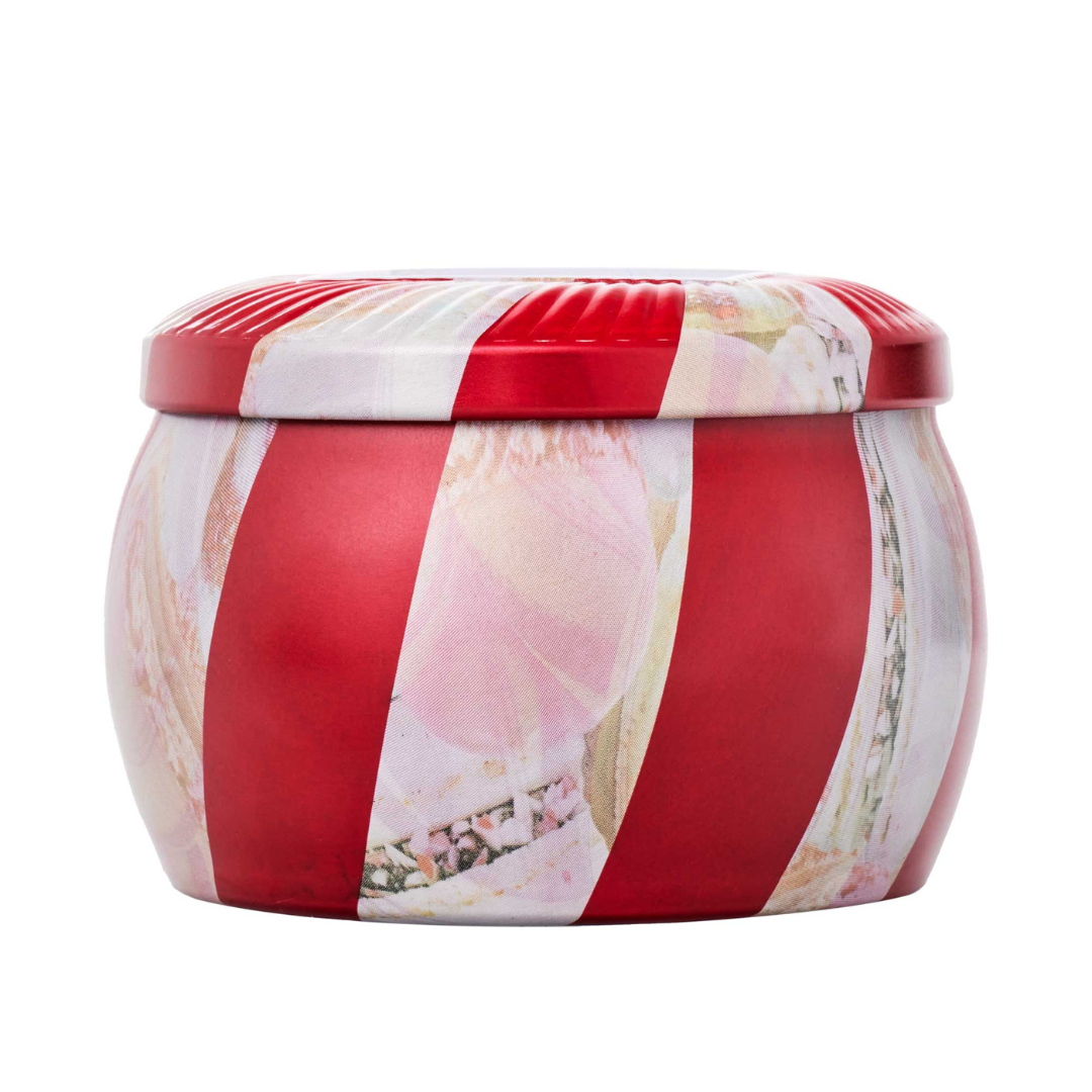 Voluspa Mini Tin Candle - Crushed Candy Cane