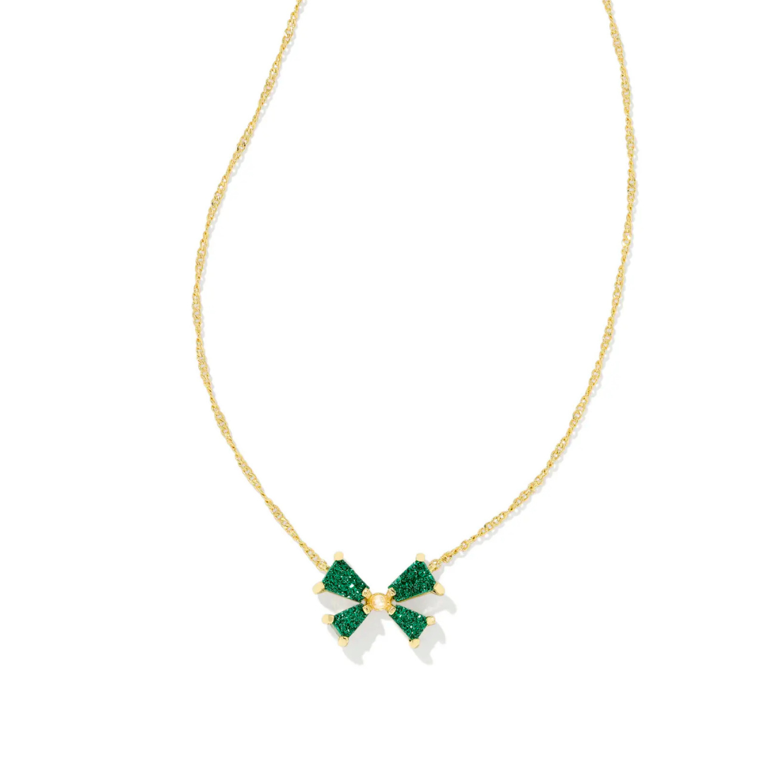 Kendra Scott Blair Bow Pendant Necklace - Gold