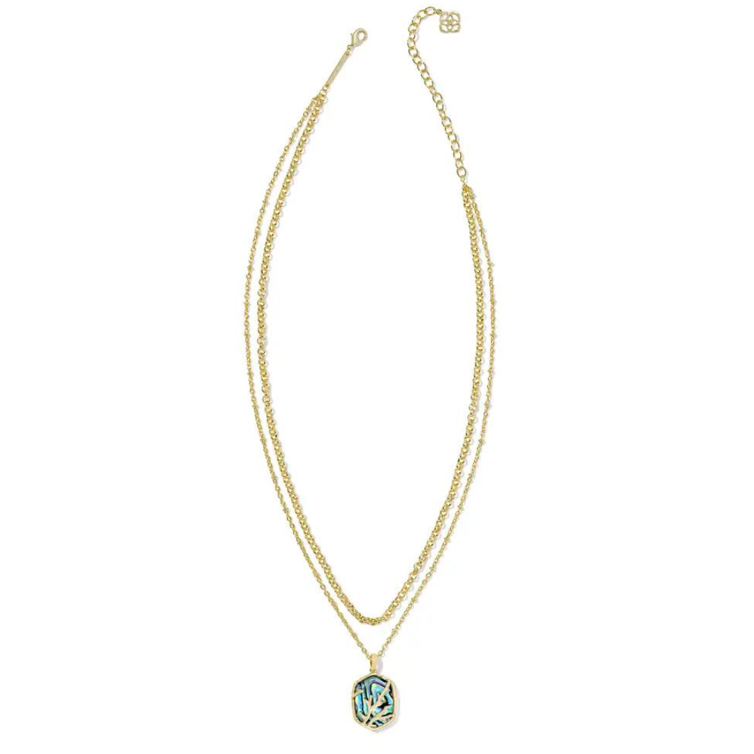 Kendra Scott Daphne Coral Frame Multi Strand Necklace