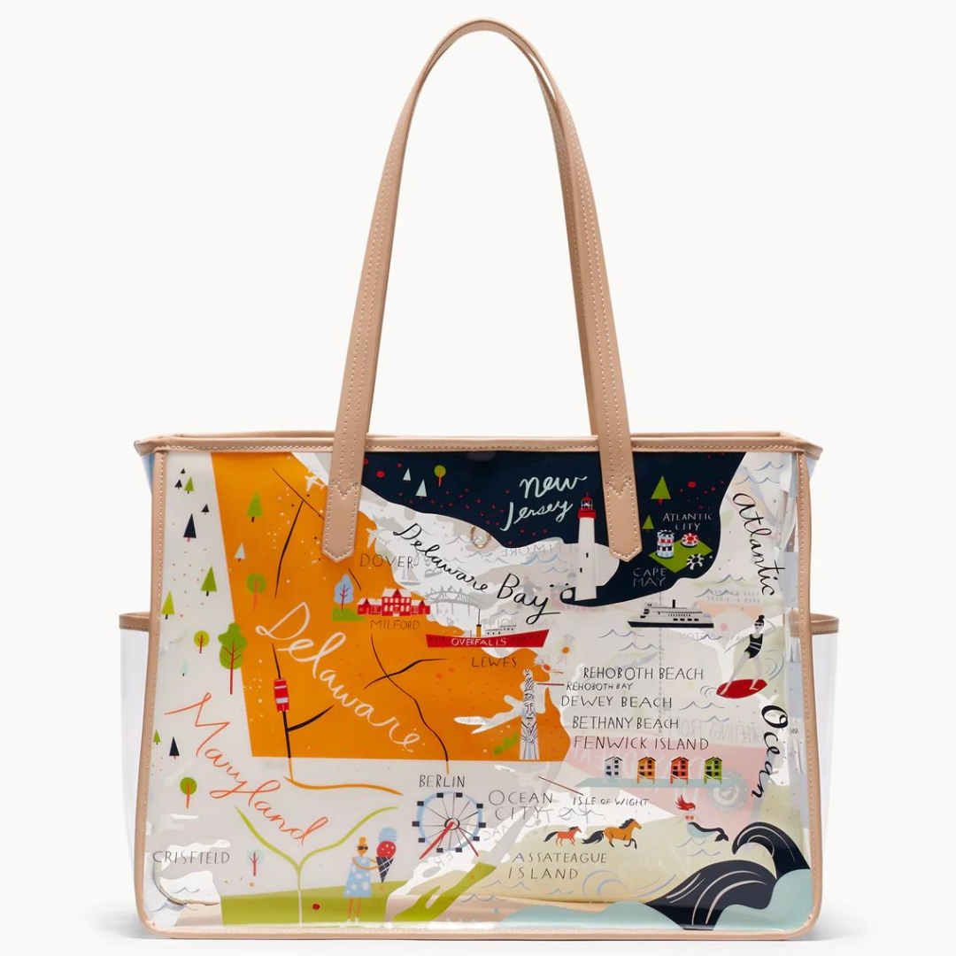 Spartina Clear Beach Tote - Bay Dreams