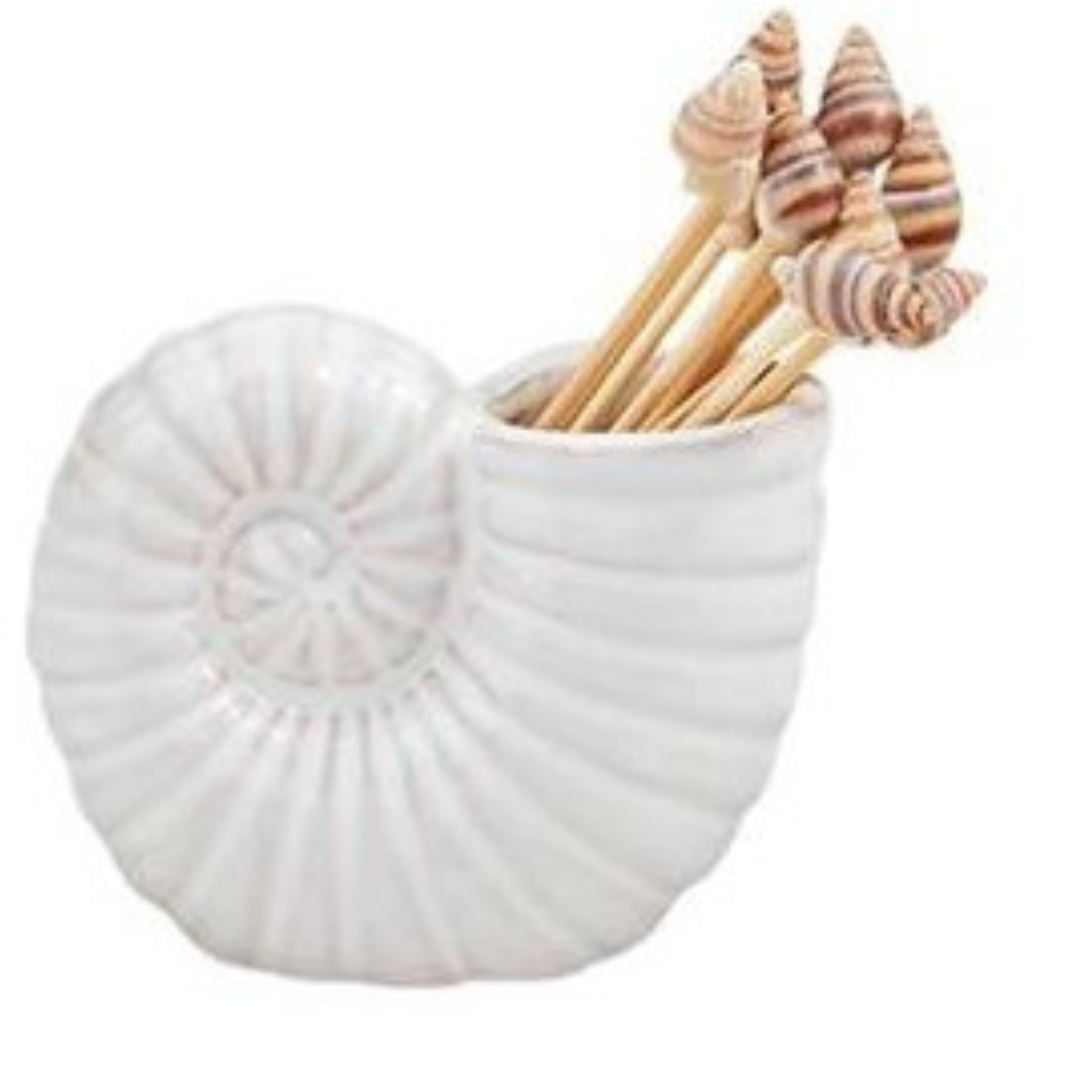 Mud Pie Shell Toothpick Caddy