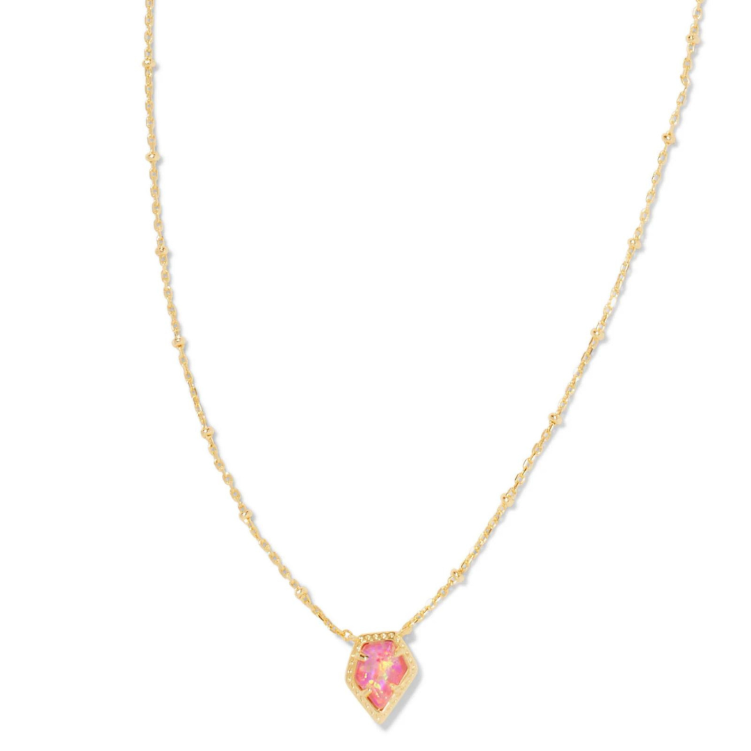 Kendra Scott Framed Tess Opal Necklace - Gold