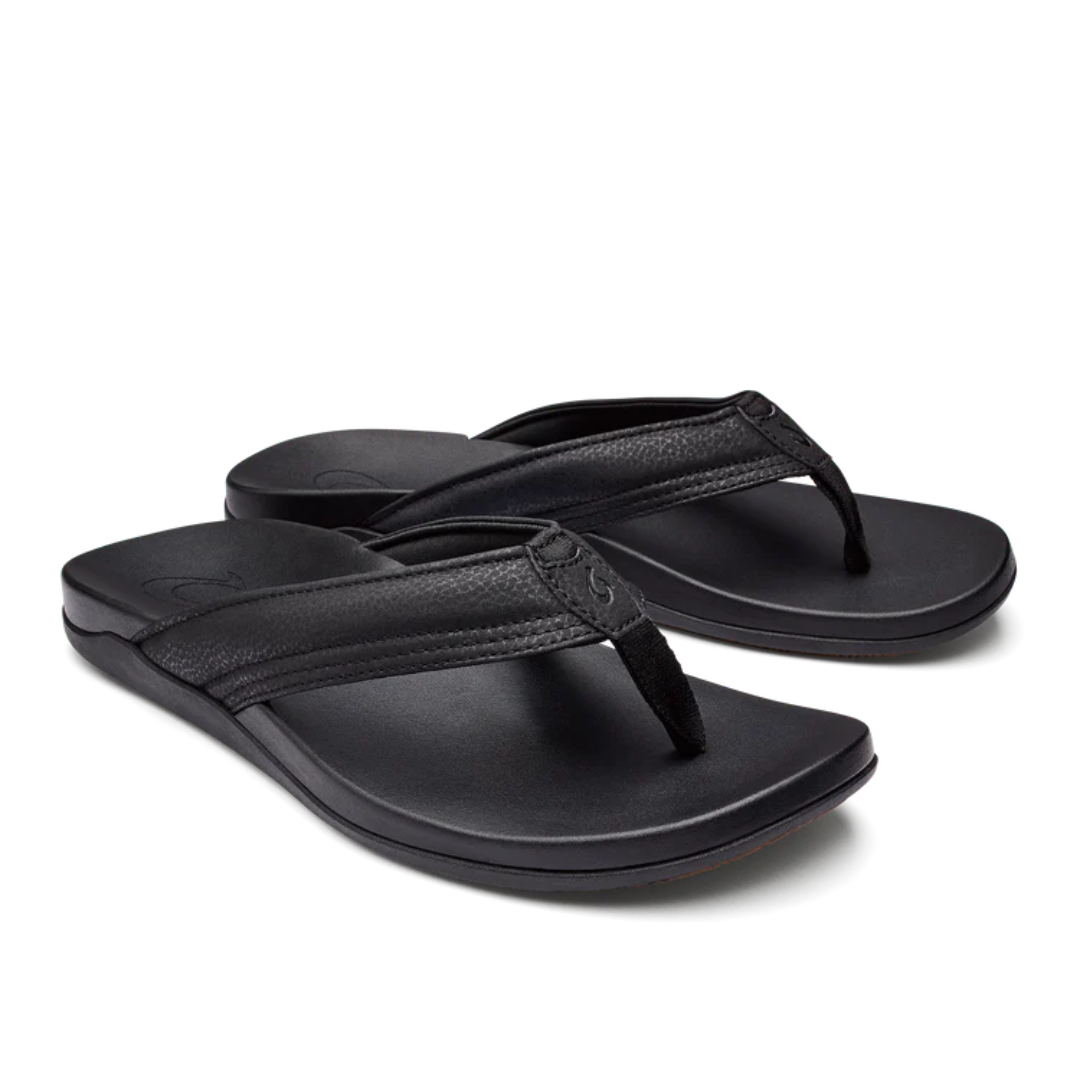 Olukai Maha Flip Flops - Black