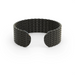 &Livy Metalysic Mesh 8mm Adjustable Ring - Platinum Black - The Cottage