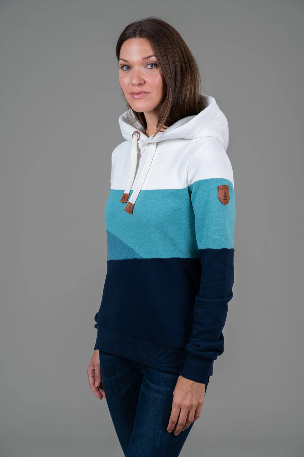 Wanakome Horizon Hoodie - Oxford Blue Mix