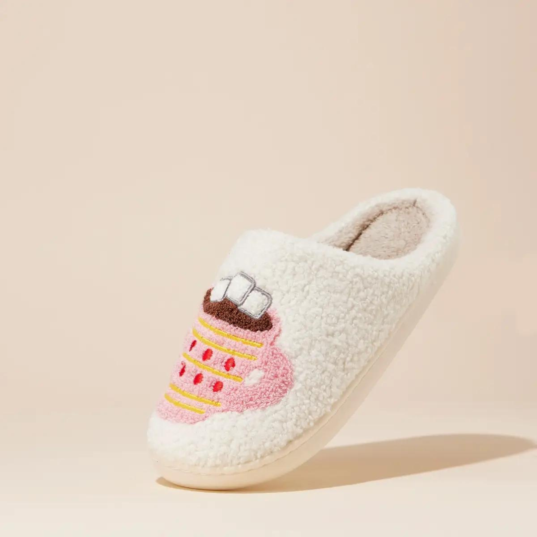 Lilla Haven Gingerbread Man & Hot Chocolate Slippers