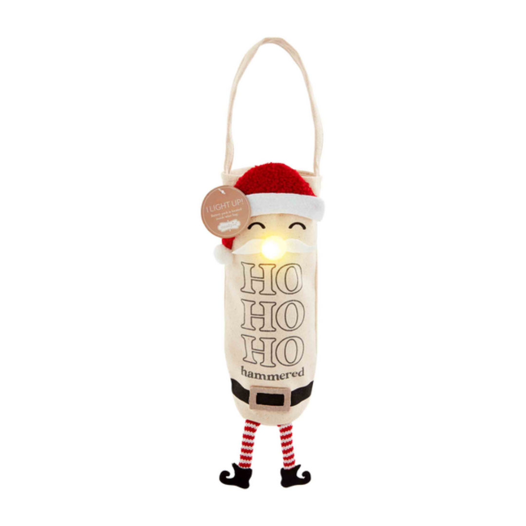 Mud Pie Light-Up Christmas Wine Bag