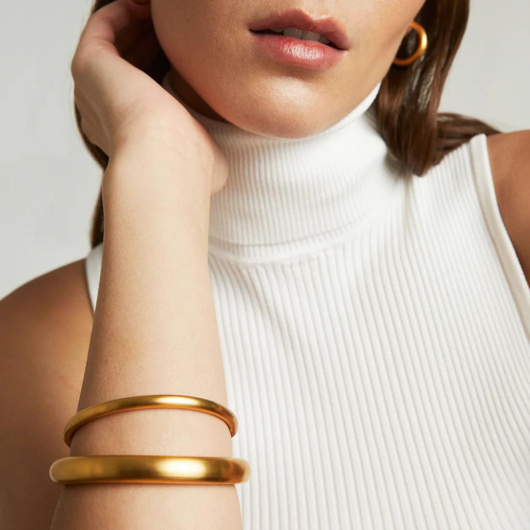 Dean Davidson Large Dune Hinge Bangle - Gold