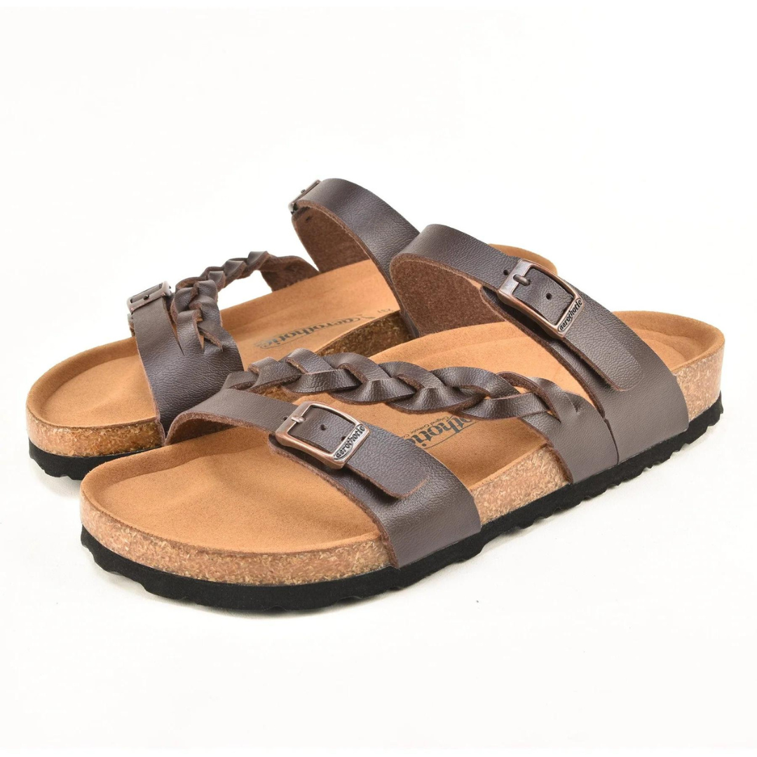 Aerothotic Viking Strappy Sandals - Brown