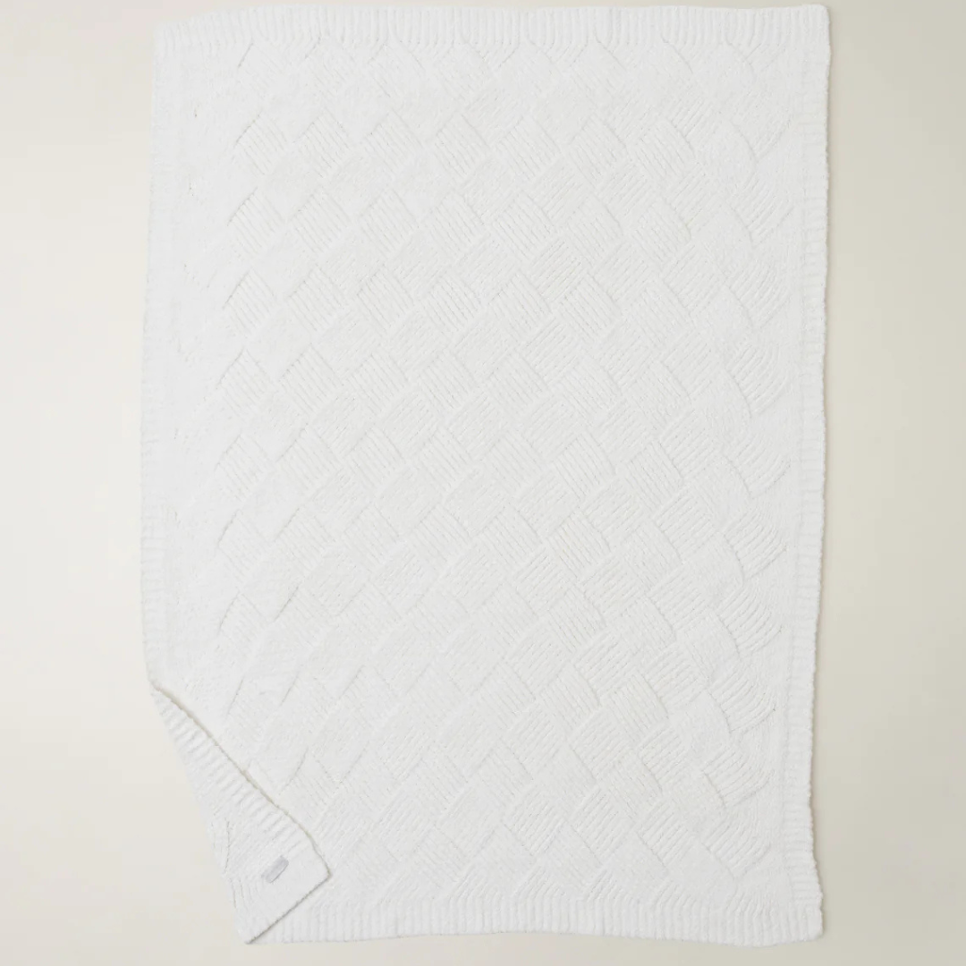 Barefoot Dreams CC Diamond Weave Blanket - Cream