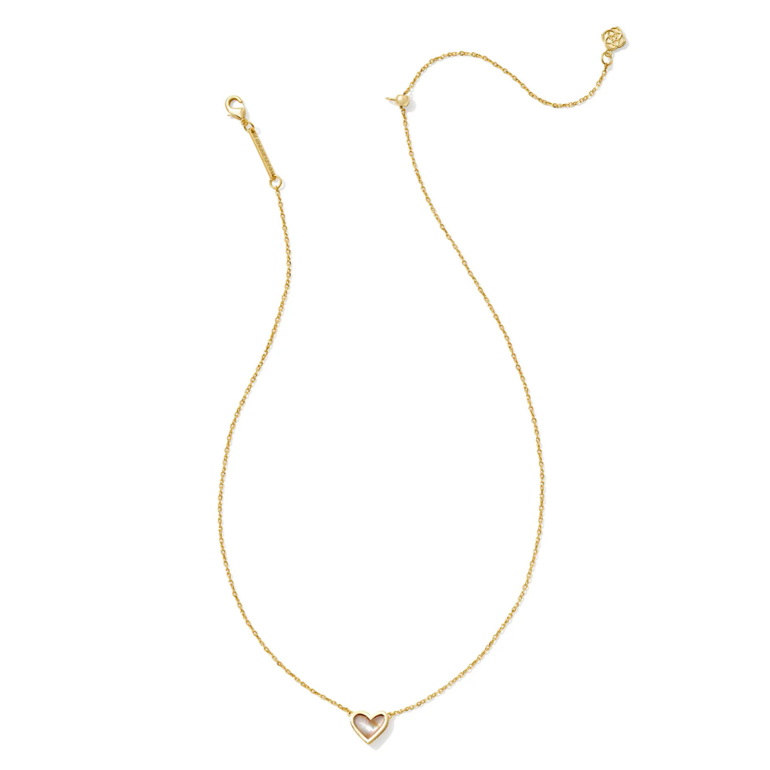 Kendra Scott Framed Ari Heart Necklace - Gold