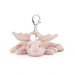 Jellycat Rose Dragon Bag Charm - The Cottage