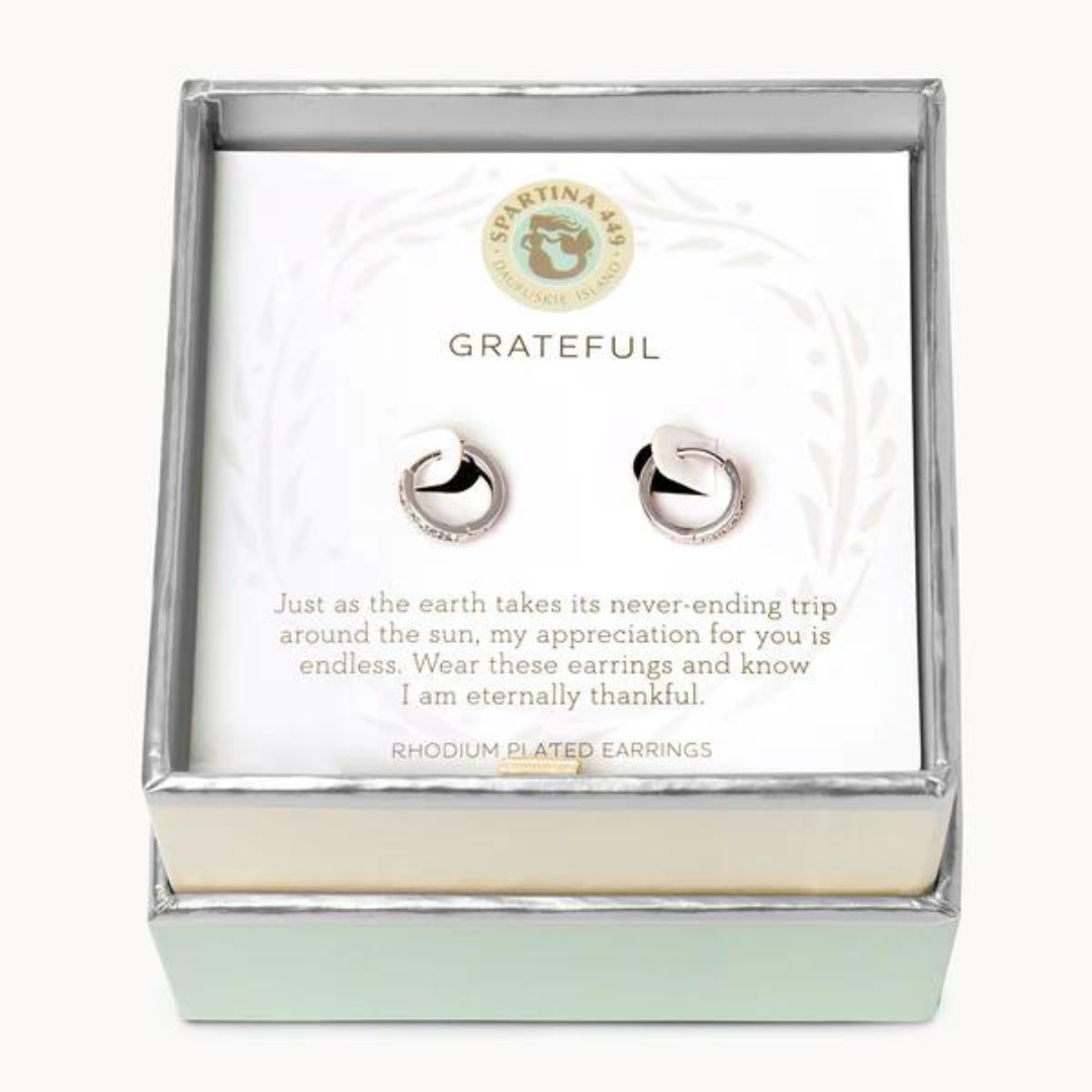 Spartina Sea La Vie Grateful Hoop Earrings - The Cottage