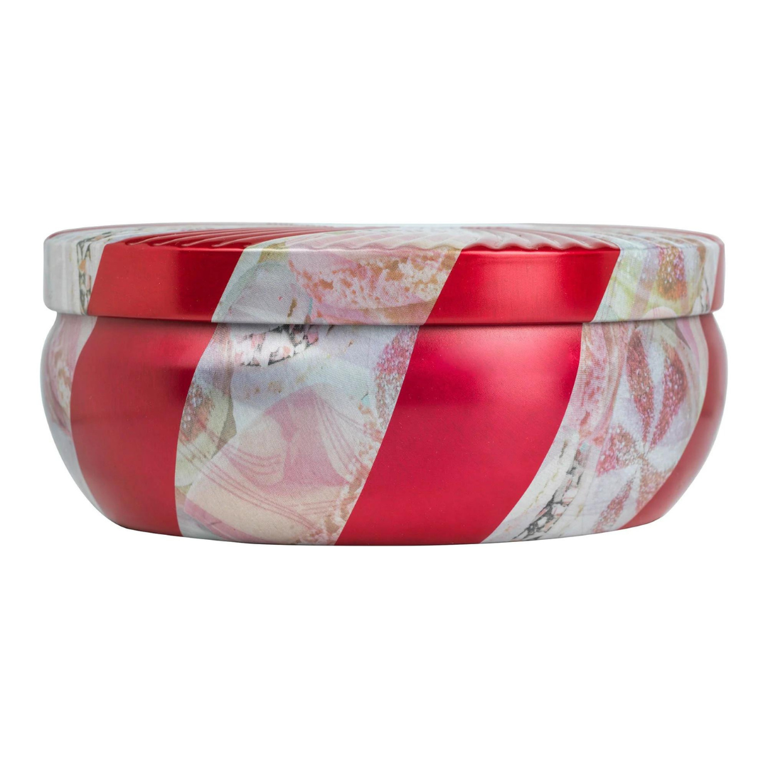 Voluspa 3 Wick Tin Candle - Crushed Candy Cane