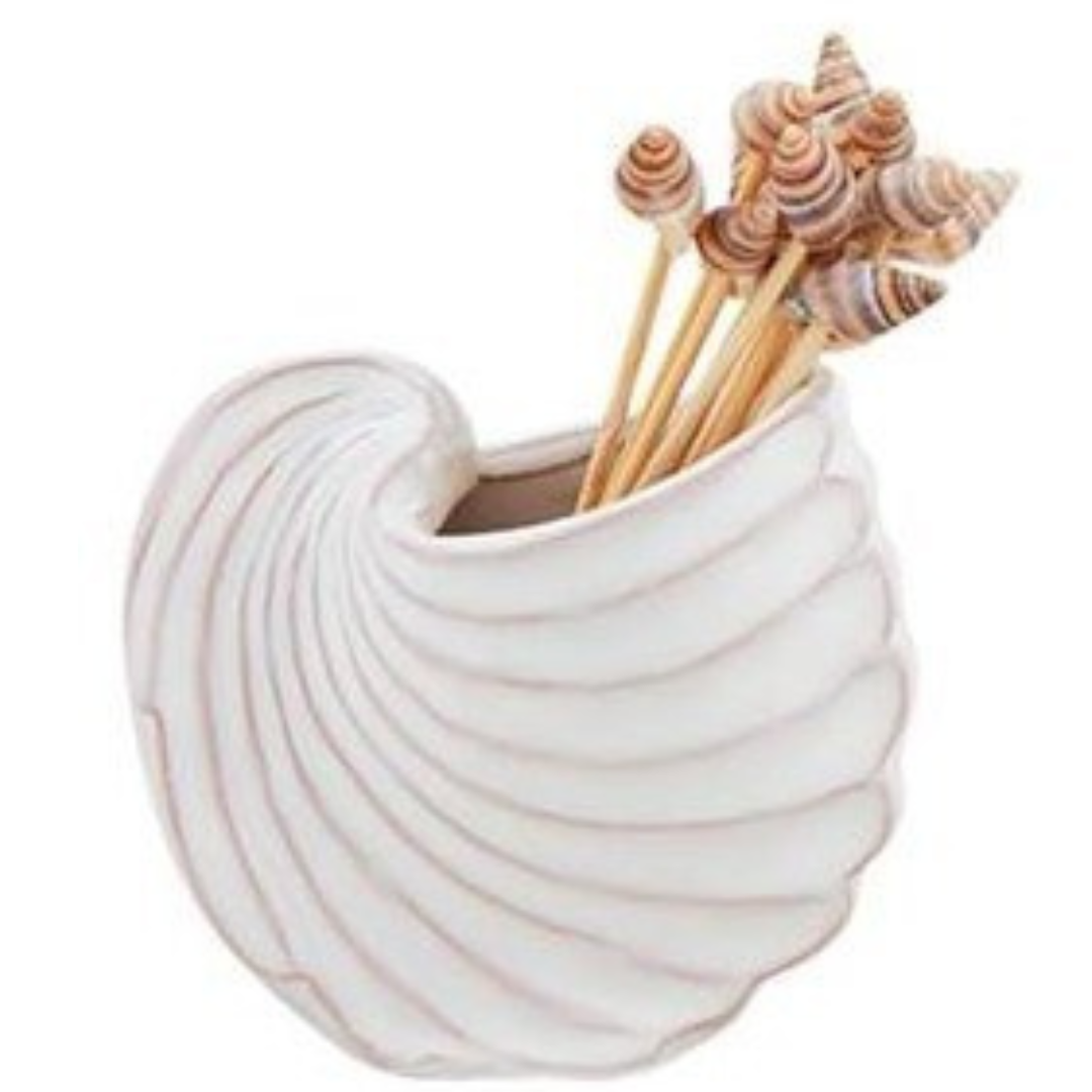 Mud Pie Shell Toothpick Caddy