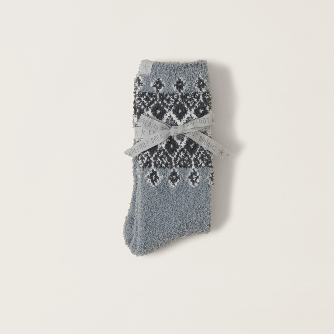 Barefoot Dreams CozyChic Fair Isle Socks