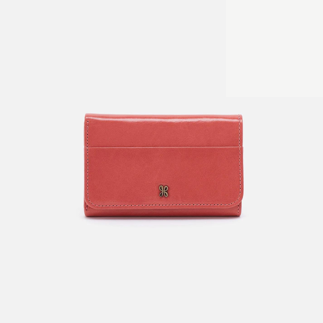 Hobo Jill Trifold Wallet Polished Leather - The Cottage