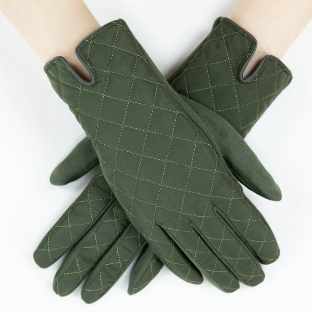 Quilted Solid Gloves