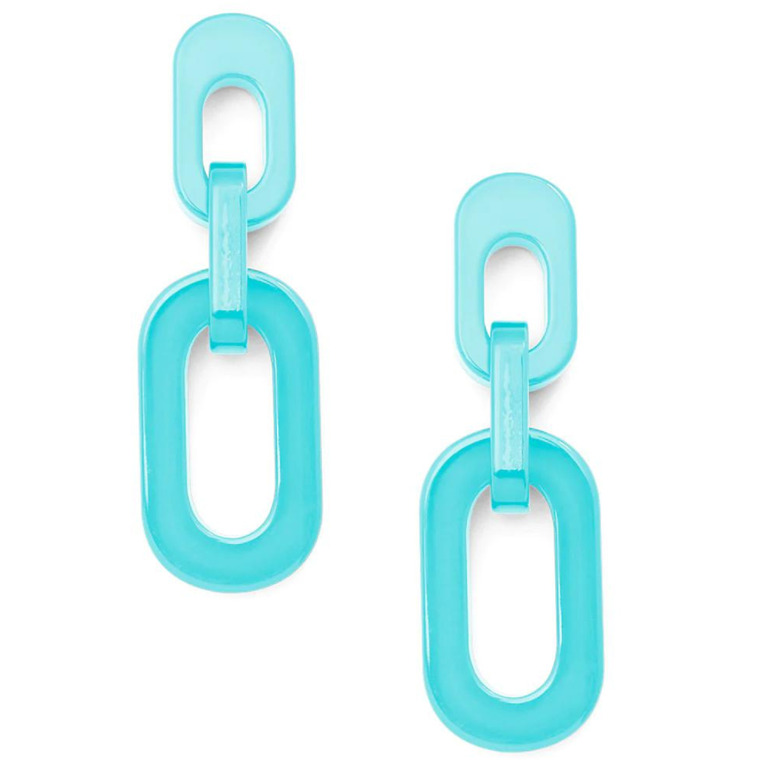 Zenzii Resin Cable Chain Drop Earring