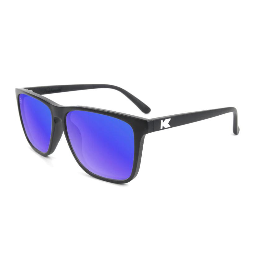 Knockaround Fast Lanes Sunglasses - Matte Black/Moonshine