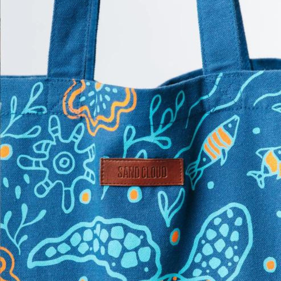 Sand Cloud Everyday Tote - Reef Turtles