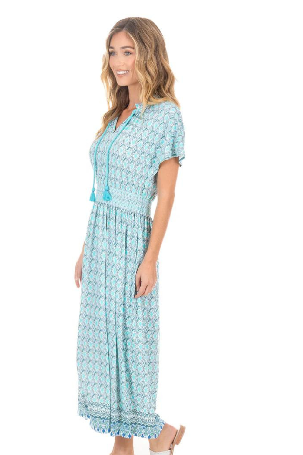 Cabana Life Coverluxe Cap Sleeve Maxi Dress - Amalfi Coast