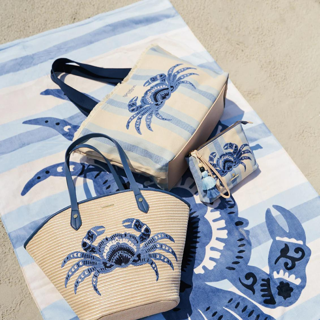 Spartina Beach Tote - Blue Crab