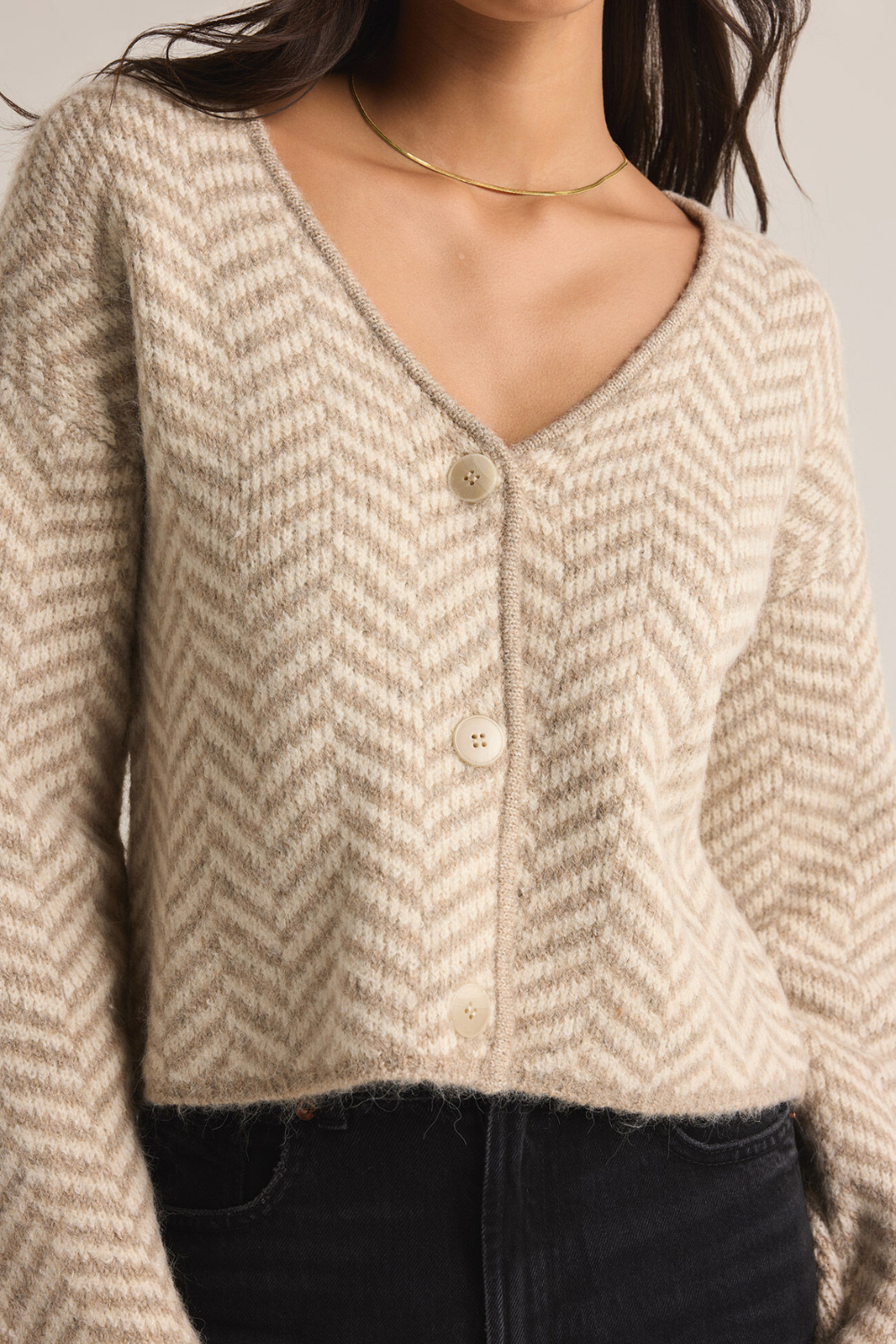 Z Supply Naomi Herringbone Cardigan