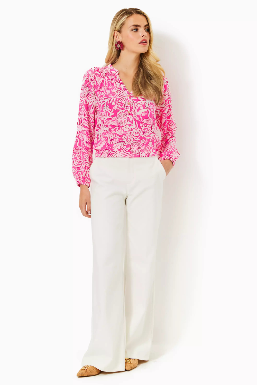 Lilly Pulitzer Elsa Top -  Absolutely Flamazing