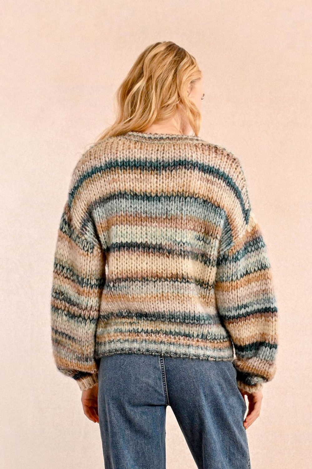 Molly Bracken Knitted Sweater - Duck Blue